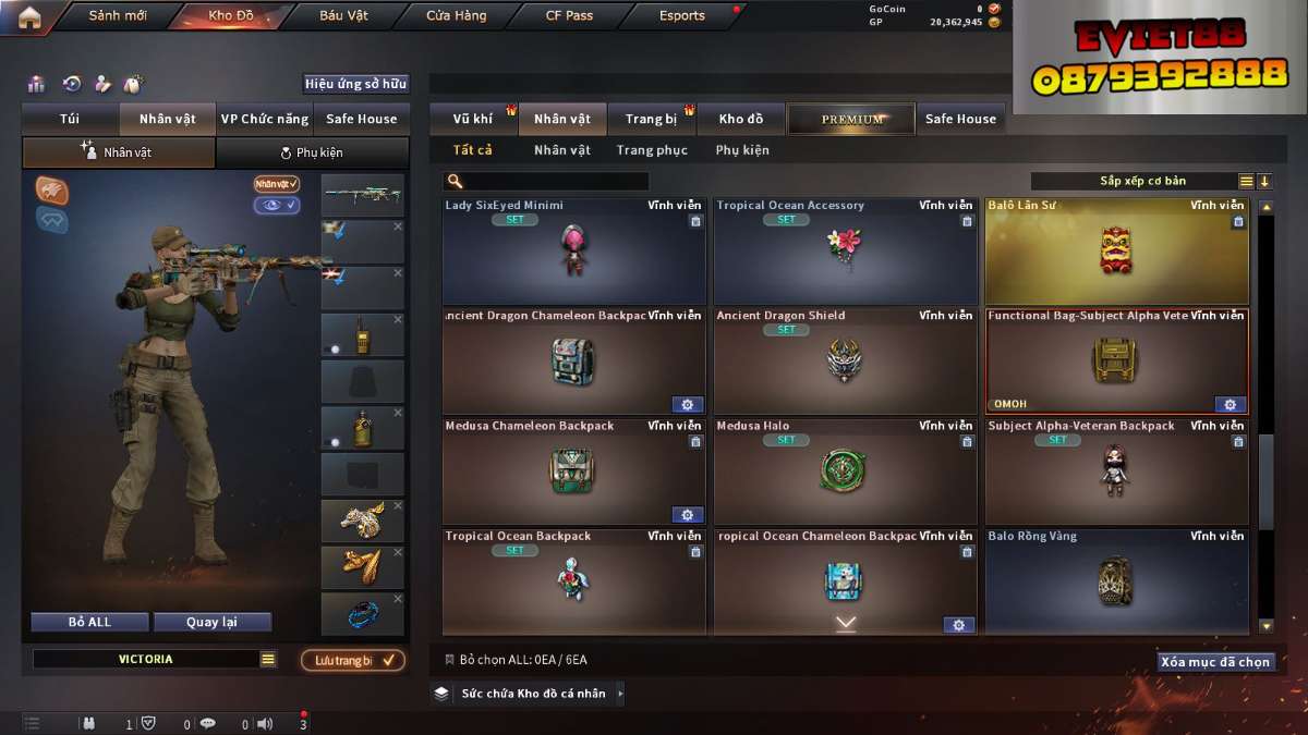 shop acc cf uy tin gia re